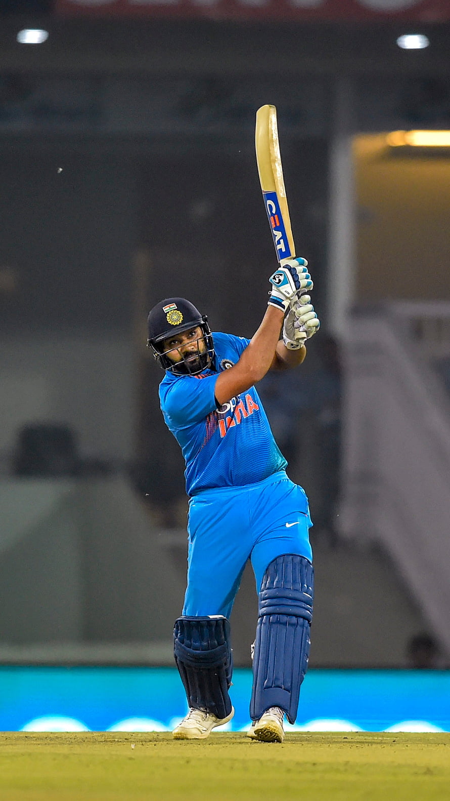 Virat Kohli Playing Cricket in Blue India Jersey HD phone wallpaper