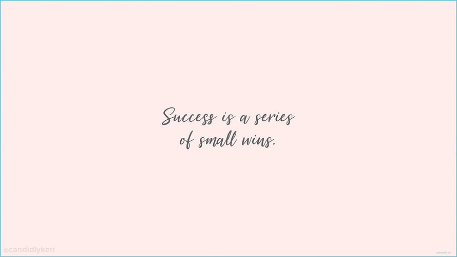 Minimalist Inspirational Quote on Soft Pink Background with Elegant Script Typography HD wallpaper
