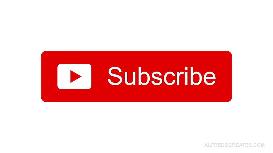 Minimalist YouTube Subscribe Button Graphic on White Background HD wallpaper