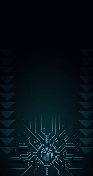 Fingerprint Biometric Security Circuit Board Technology Abstract Background HD phone wallpaper
