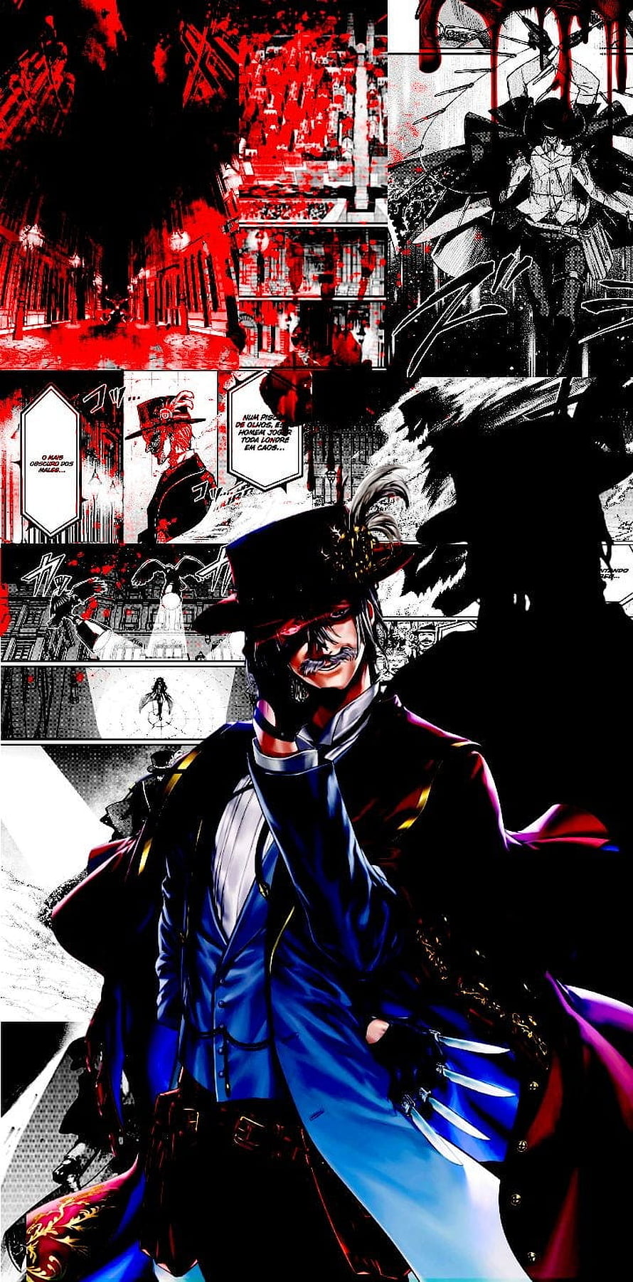 Jack The Ripper in Record of Ragnarok with Victorian Coat and Knives HD phone wallpaper