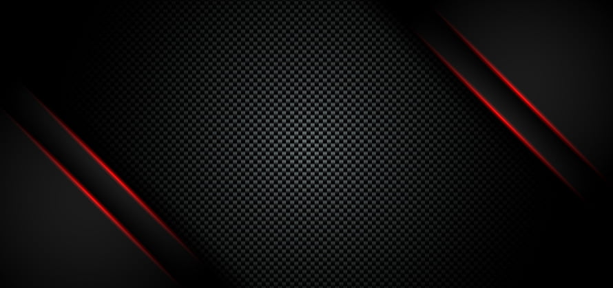 Black Carbon Fiber Texture With Red Diagonal Lines HD wallpaper
