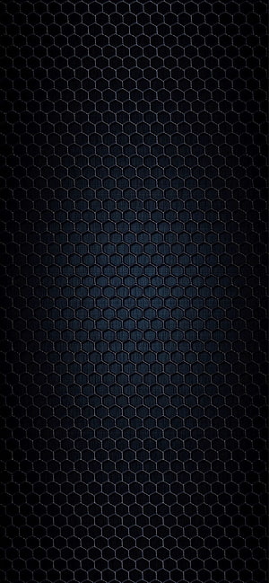 Dark Carbon Fiber Hexagonal Mesh Pattern with Subtle Blue Gradient HD phone wallpaper