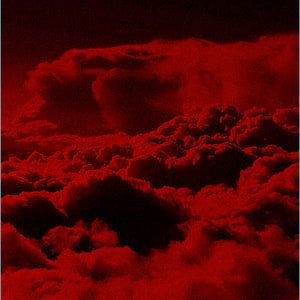 Dark Crimson Storm Clouds with Moody Red Aesthetic and Dramatic Atmosphere HD phone wallpaper