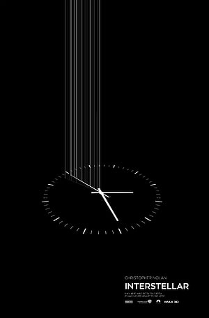 Interstellar Minimalist Poster Featuring Abstract Clock and Time Dilation Concept HD phone wallpaper