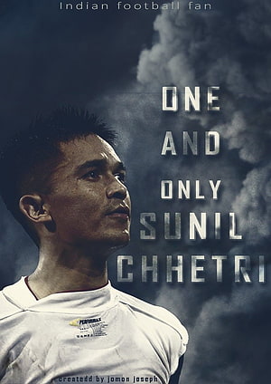 Sunil Chhetri Indian Football Legend Portrait Wallpaper HD phone wallpaper