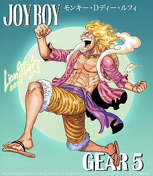 Monkey D. Luffy Gear 5 Joyboy One Piece Anime Illustration HD phone wallpaper