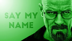 Breaking Bad Walter White Say My Name Green Tinted Portrait HD wallpaper