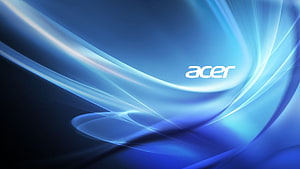 Acer Blue Abstract Light Streaks Minimalist Desktop Background HD wallpaper