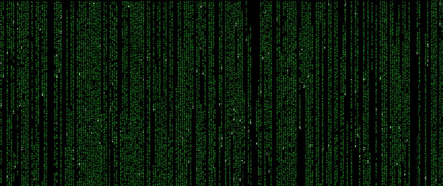 Digital Rain Matrix Code Green Binary Data Stream Abstract Technology Background HD wallpaper