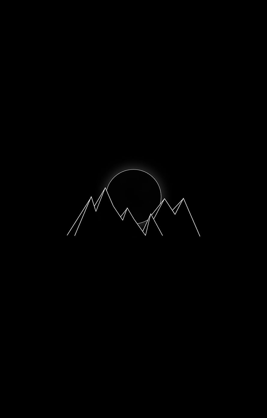 Minimalist Pink Floyd Dark Side of the Moon Line Art Wallpaper HD phone wallpaper