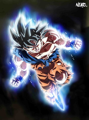 Black Goku Super Saiyan Blue Anime Character Artwork HD phone wallpaper