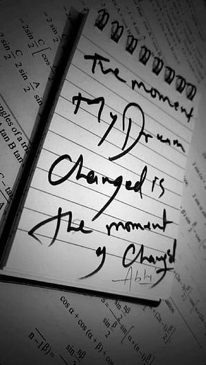 Handwritten Study Motivation Quote on Lined Notebook with Math Formulas HD phone wallpaper