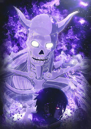 Madara Uchiha Summoning Susano'o Skull Anime Wallpaper HD phone wallpaper