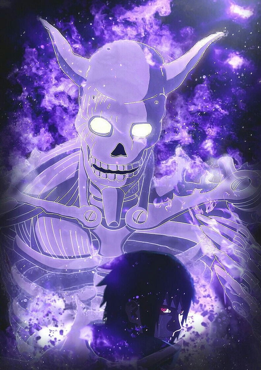 Madara Uchiha Summoning Susano'o Skull Anime Wallpaper HD phone wallpaper