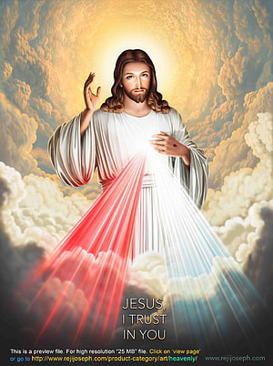 Jesus Christ Divine Light Rays Sacred Heart Religious Art Wallpaper HD phone wallpaper