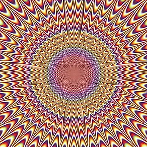 Hypnotic Radial Kaleidoscope Pattern With Vibrant Rainbow Colors And Optical Illusion HD phone wallpaper