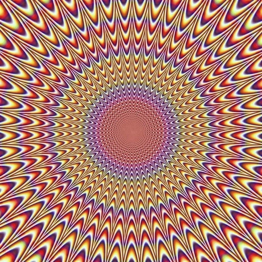 Hypnotic Radial Kaleidoscope Pattern With Vibrant Rainbow Colors And Optical Illusion HD phone wallpaper
