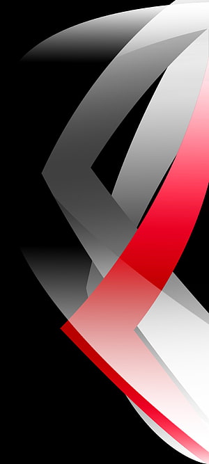 Sleek Abstract Speed Lines in Red and Silver on Black Background HD phone wallpaper