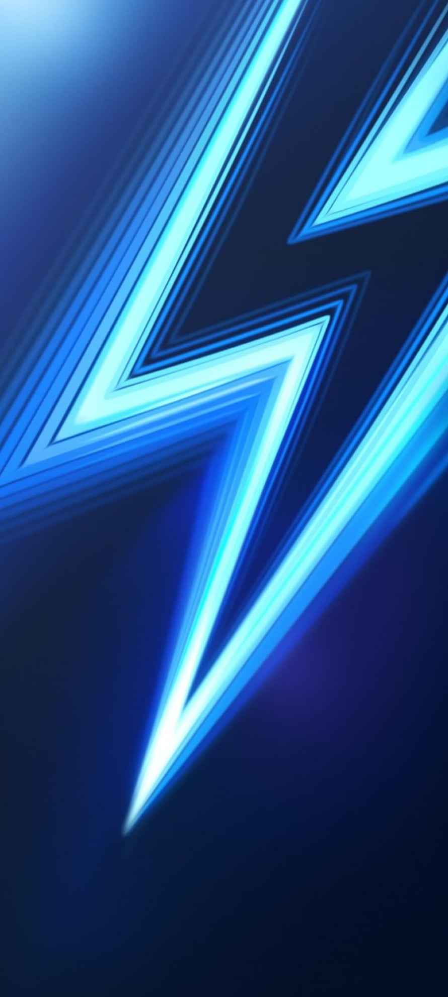 Realme 6 Pro Stock Blue Lightning Bolt Abstract Wallpaper HD phone wallpaper