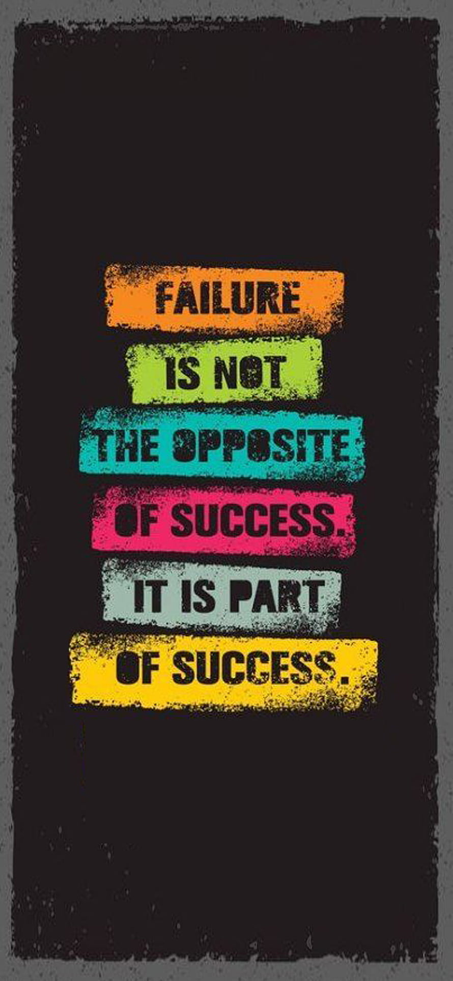 Motivational Quote Wallpaper: Failure Is Not The Opposite Of Success HD phone wallpaper