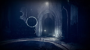Lord of the Mysteries Dark Gothic Architecture and Mysterious Circular Portals HD wallpaper