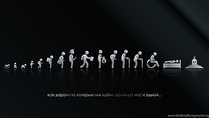 Minimalist Human Life Cycle Stages From Birth To Death On Dark Background, Nerd Dual Monitor, Inspirational Dual Screen HD wallpaper