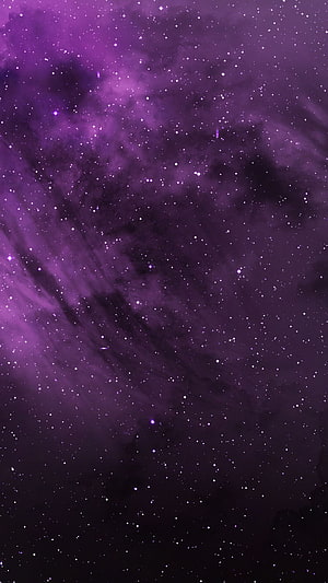 Purple Nebula and Starry Night Sky Space Background HD phone wallpaper