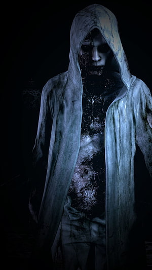 Silent Hill 2 James Sunderland Hooded Nightmare Horror Character Art HD phone wallpaper