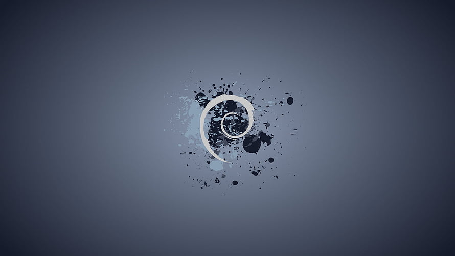 Abstract Ink Splash Spiral Design on Dark Slate Blue Background HD wallpaper