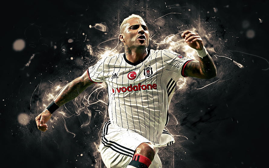 Ricardo Quaresma in Beşiktaş Kit with Dramatic Particle Effects HD wallpaper