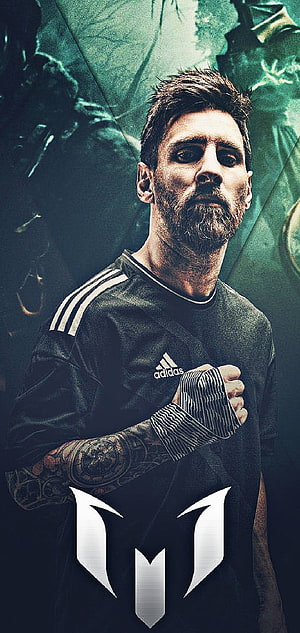 Lionel Messi in Adidas Training Gear with Hand Wraps and Tattoos HD phone wallpaper