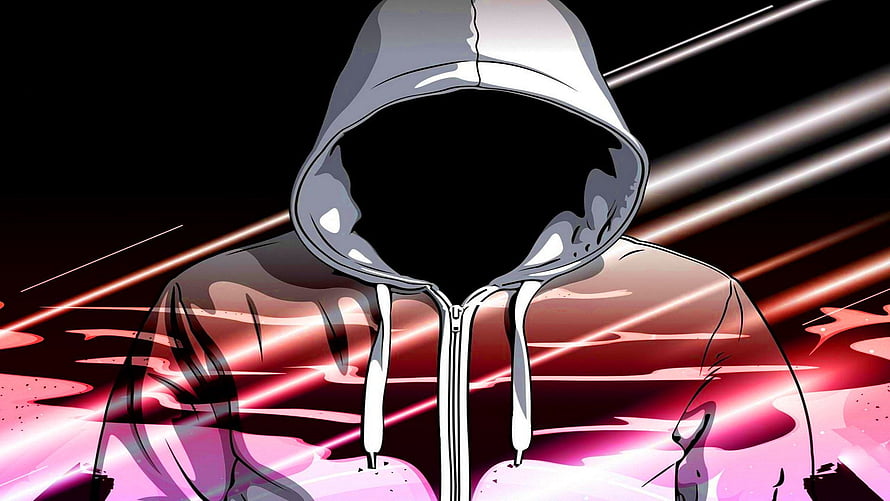 Mysterious Faceless Hoodie Character Anime Style Wallpaper HD wallpaper