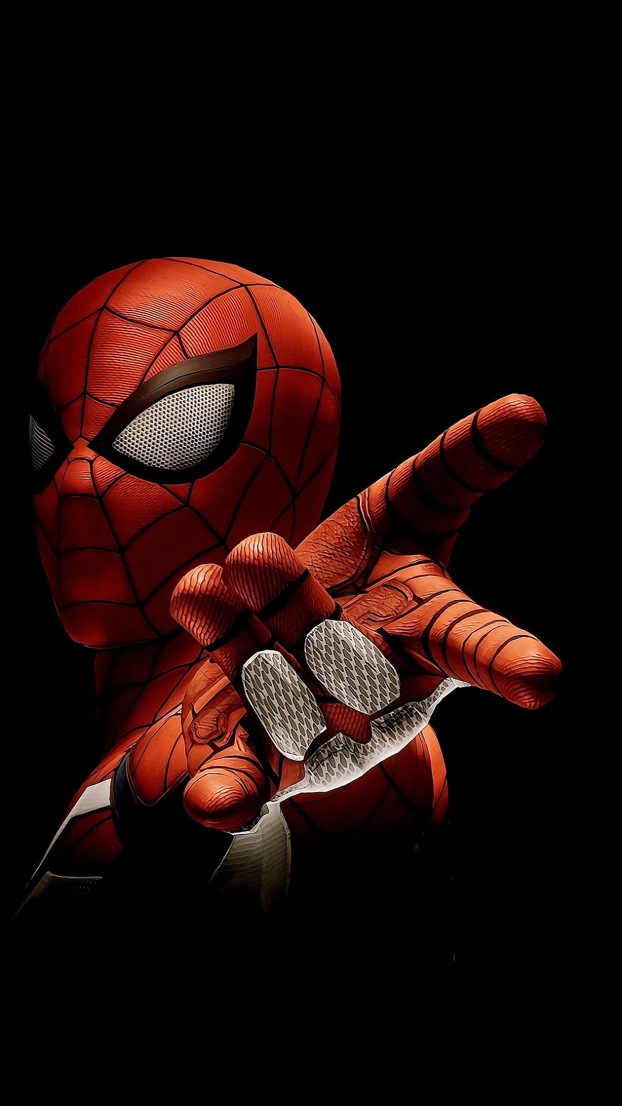 Spider-Man Suit Texture Close-Up With Web Shooter Detail, Spiderman, hollywood movie, marvel HD phone wallpaper