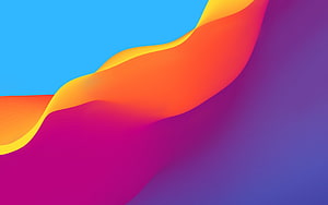 Vibrant Abstract 3D Wave Wallpaper With Smooth Color Gradients HD wallpaper