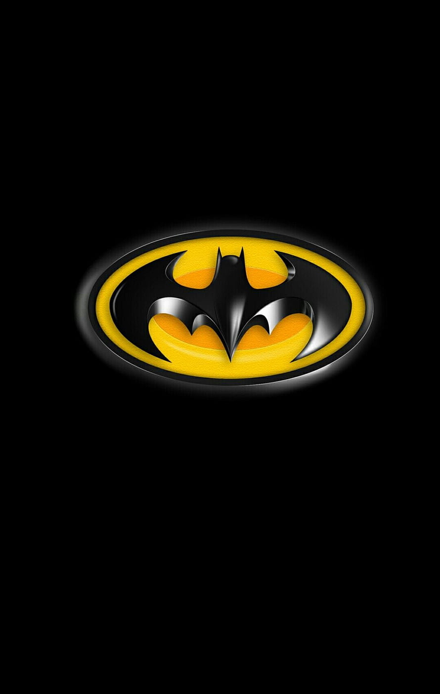 Glossy Batman Logo on Black Background, nicholas rathbun on Bat symbol. Batman logo, Batman , Batman art, Batman Yellow HD phone wallpaper