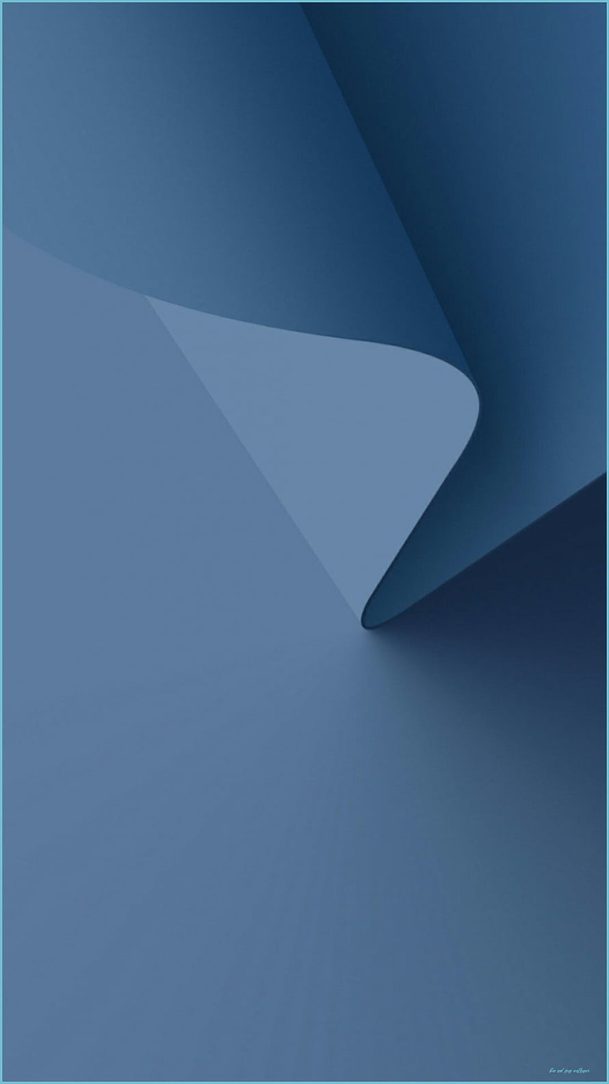 Abstract Blue Geometric Curve Minimalist 3D Render Wallpaper HD phone wallpaper