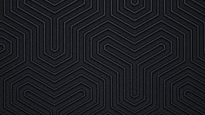 Dark Geometric Hexagon Pattern with Layered Depth and Subtle Texture HD wallpaper