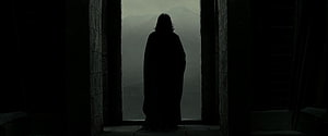 Severus Snape Silhouette in Deathly Hallows Misty Mountain View HD wallpaper