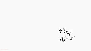 Minimalist Handwritten Quote on Clean White Background HD wallpaper