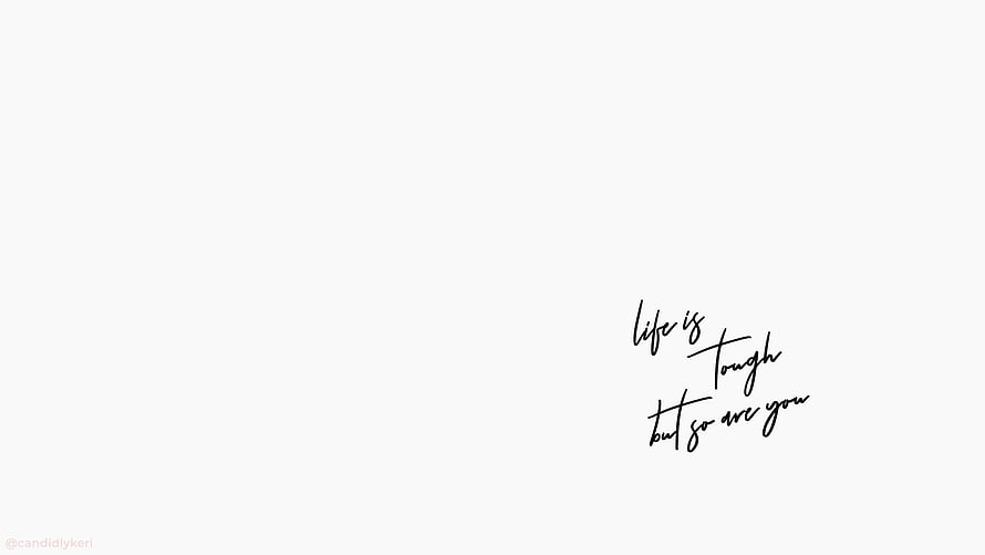 Minimalist Handwritten Quote on Clean White Background HD wallpaper
