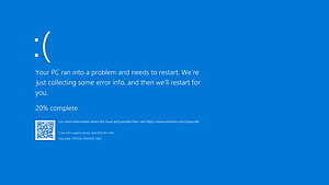Windows Blue Screen of Death Error Screen with Sad Face Icon and Critical Process Died Stop Code HD wallpaper