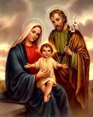 Holy Family of Jesus Mary and Joseph Religious Art HD phone wallpaper