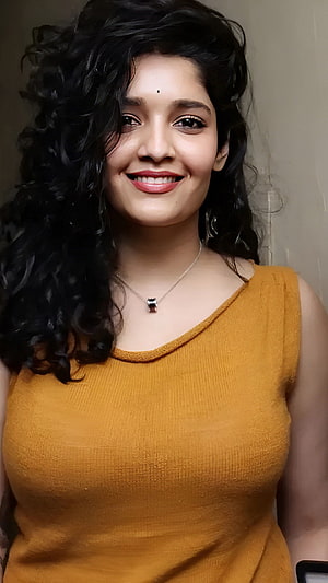 Rithika Singh Tamil Actress Portrait in Mustard Top HD phone wallpaper