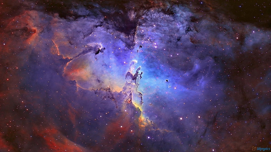 Orion Nebula Deep Space Astrophotography with Vibrant Purple and Blue Gas Clouds HD wallpaper