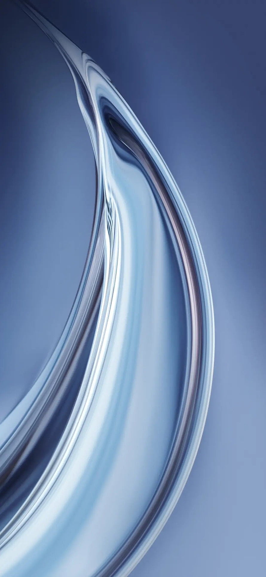 Abstract Blue Liquid Wave Wallpaper HD phone wallpaper