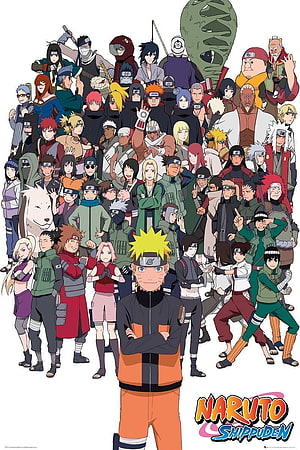 Naruto Shippuden Full Cast Group Photo Anime Wallpaper HD phone wallpaper