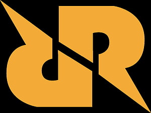 Rex Regum Qeon Esports Team Logo in Gold and Black HD wallpaper