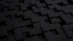 Abstract Dark 3D Geometric Cube Grid Pattern Wallpaper HD wallpaper