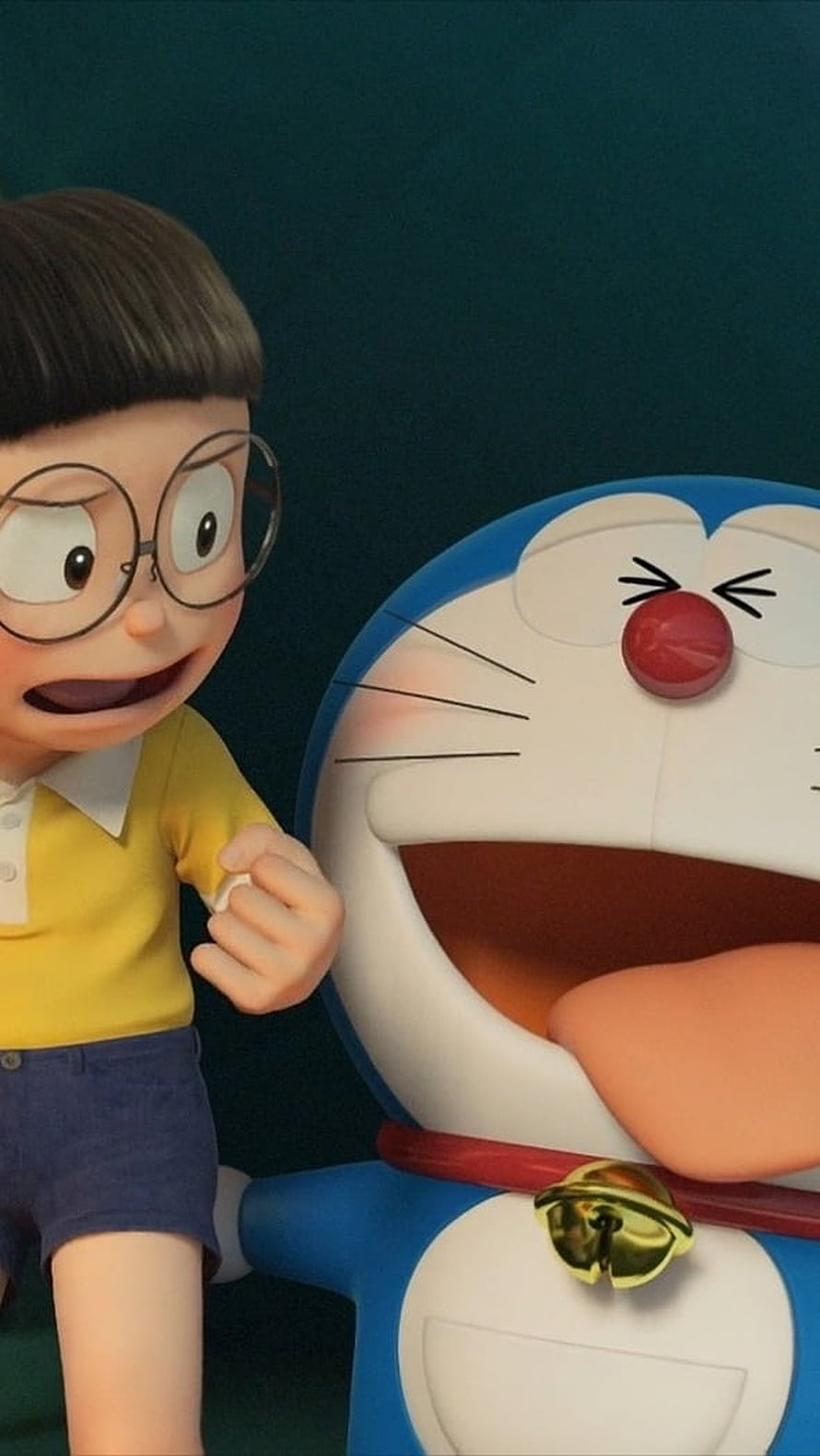 Nobita and Doraemon 3D Animation Scene with Expressive Characters HD phone wallpaper